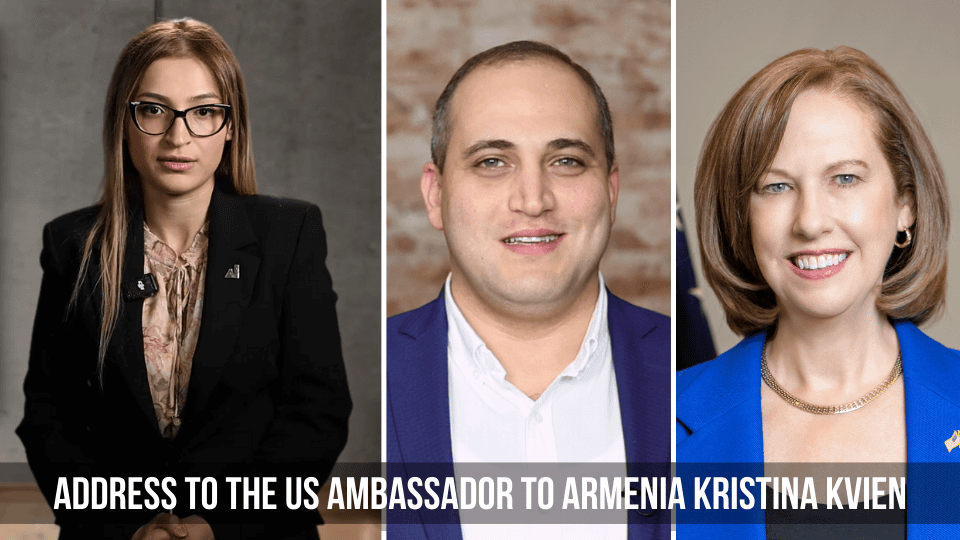 Political Prisoner Narek Samsonyan’s wife’s address to the US Ambassador to Armenia Kristina Kvien