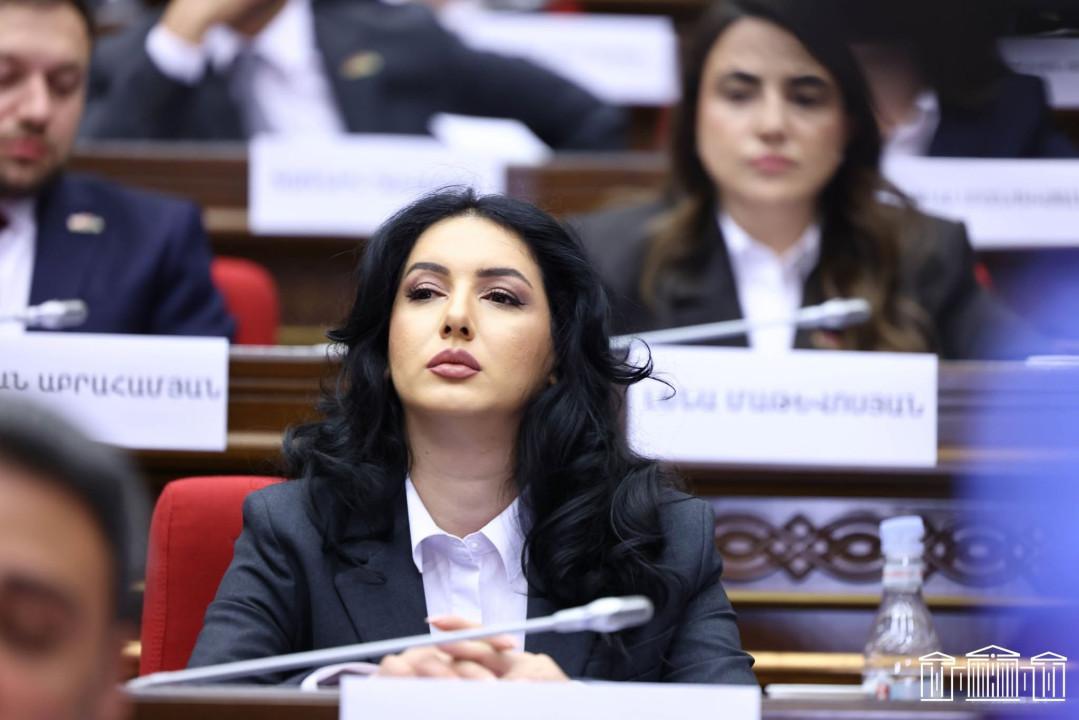 Տիկի՛ն Ղազարյան, ցույց տվե՛ք այն էջը, որտեղ գրված է Ուժեղ Հայաստանի անունը, չեք կարող, որովհետև նման էջ այդ զեկույցում գոյություն չունի. Ղահրամանյան